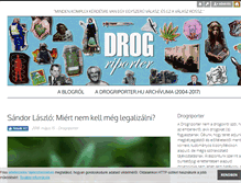 Tablet Screenshot of drogriporter.hu